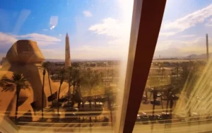 View from Luxor Pyramid