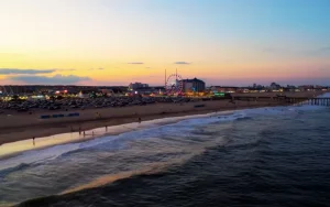 Ocean City is located in Maryland on the East Coast USA