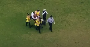 Injured people after violence
