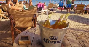 Enjoy hawaii with beer