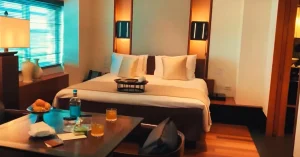 opulent room and pools