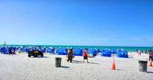 Clean water beach