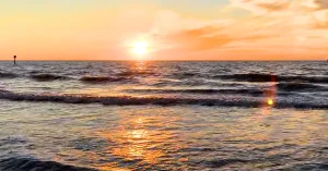Sunset on clearwater beach