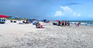 Walking on carolina beach