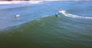 Surfside Beach surfing