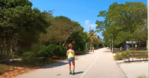 Hollywood beach walk way