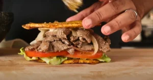 Plantain Steak Sandwich